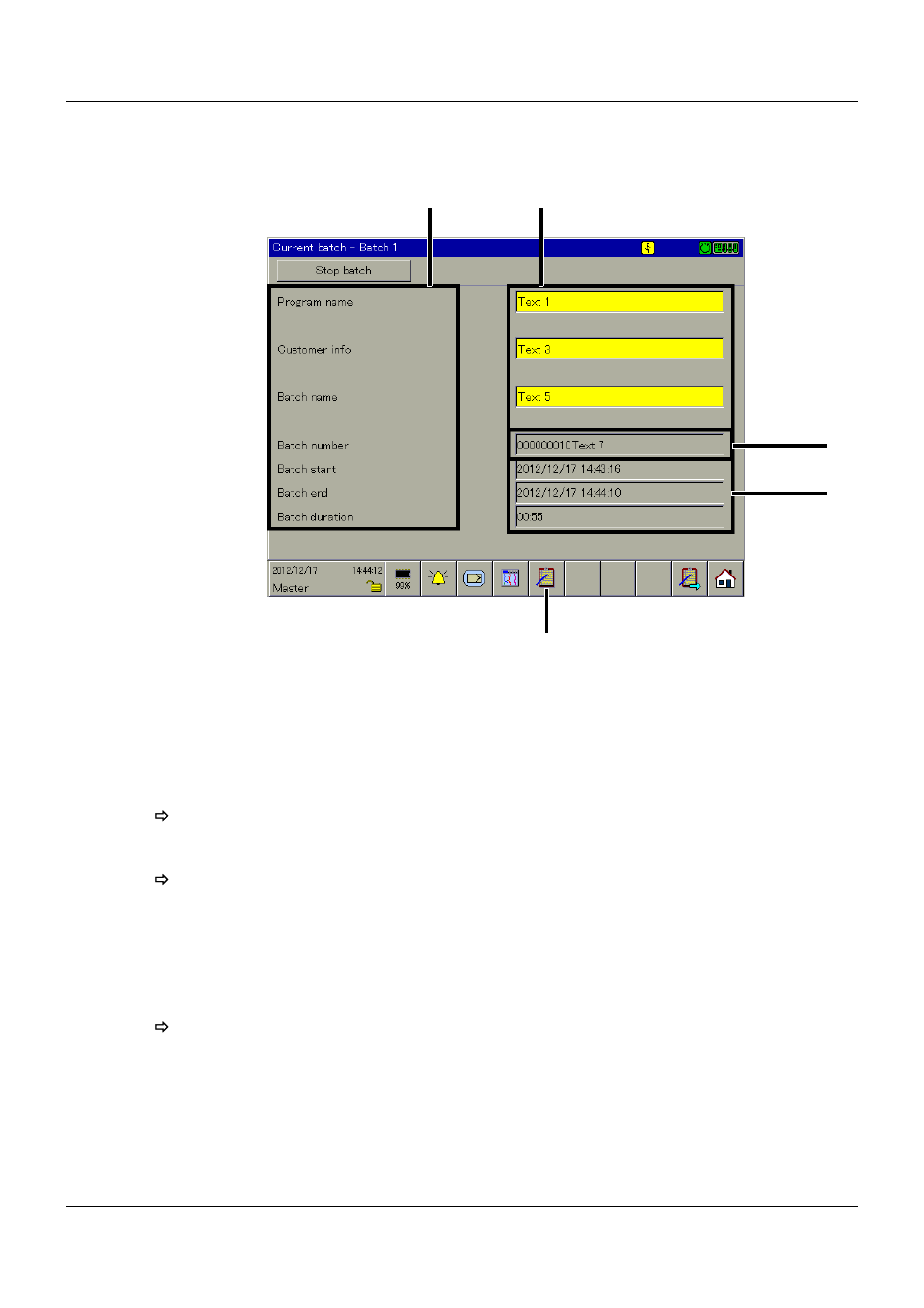 2 batch texts, 2 description | JUMO 705060 mTRON T - Multifunction Panel 840 Operating Manual User Manual | Page 28 / 272