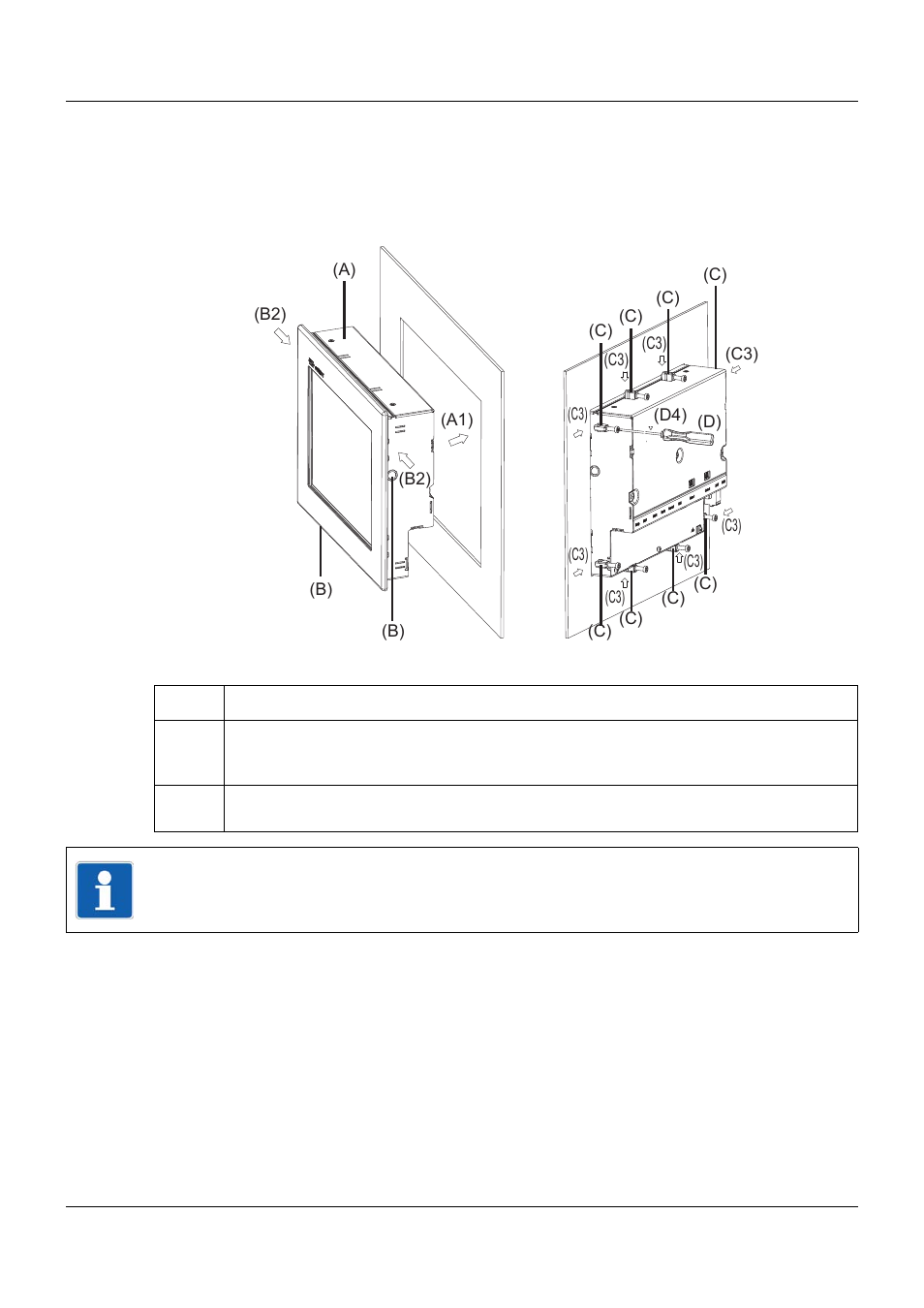 2 mounting in a panel, 1 multifunction panel, Mounting in a panel | 3 installation | JUMO 705060 mTRON T - Multifunction Panel 840 Operating Manual User Manual | Page 32 / 272