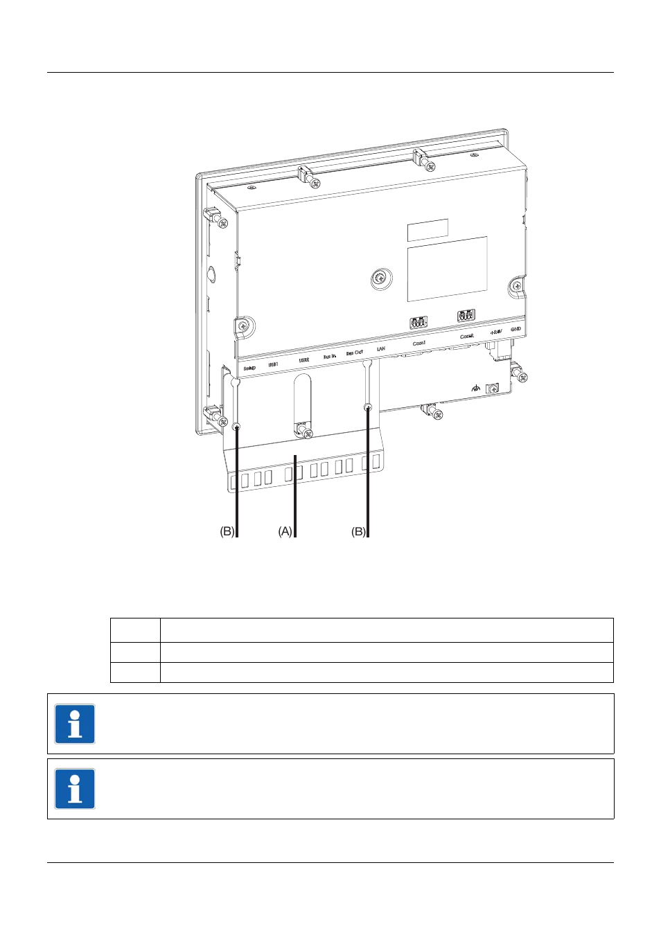 3 strain relief for interface cable, Strain relief for interface cable, 3 installation | JUMO 705060 mTRON T - Multifunction Panel 840 Operating Manual User Manual | Page 33 / 272