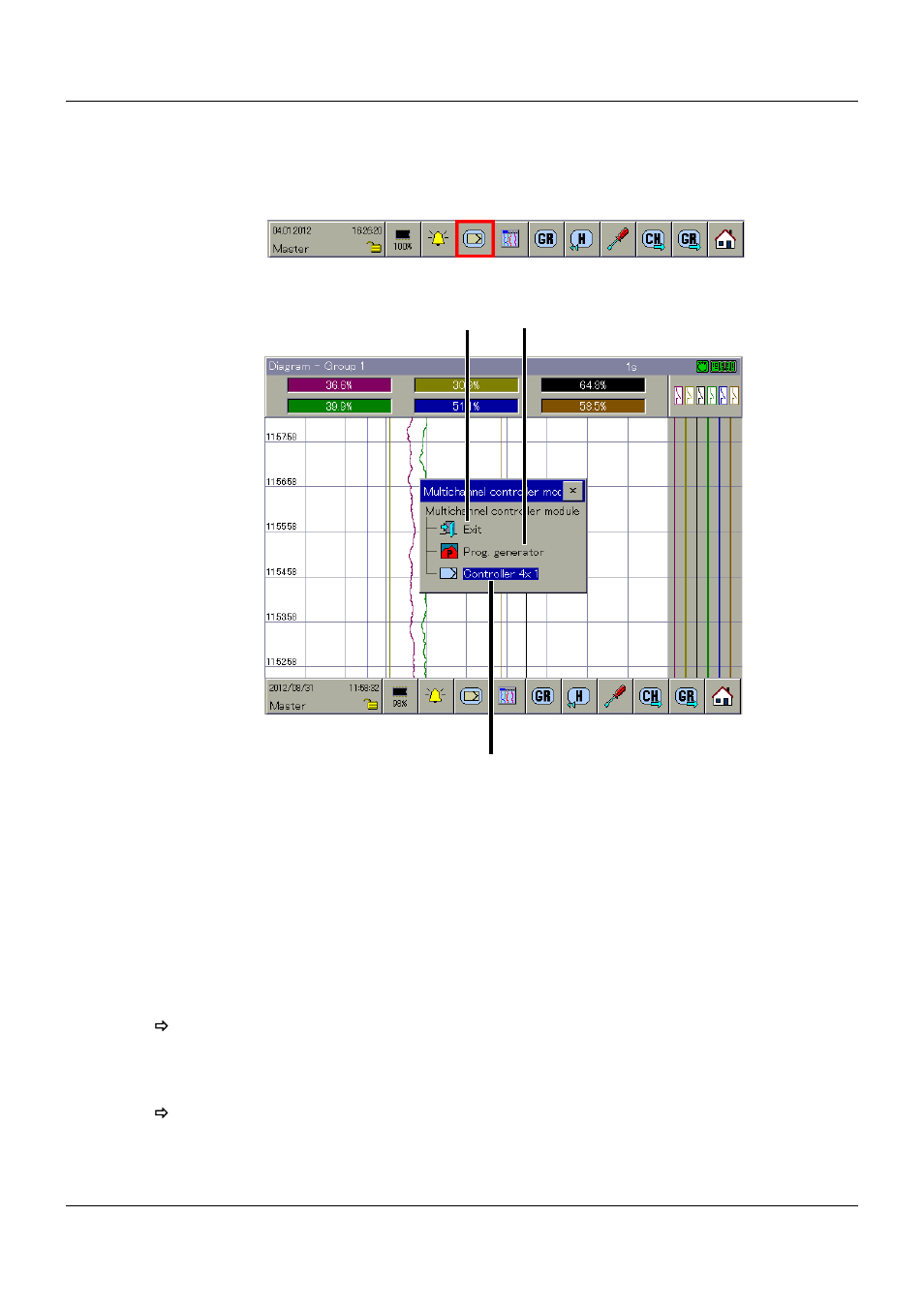6 multichannel controller module, Multichannel controller module | JUMO 705060 mTRON T - Multifunction Panel 840 Operating Manual User Manual | Page 49 / 272