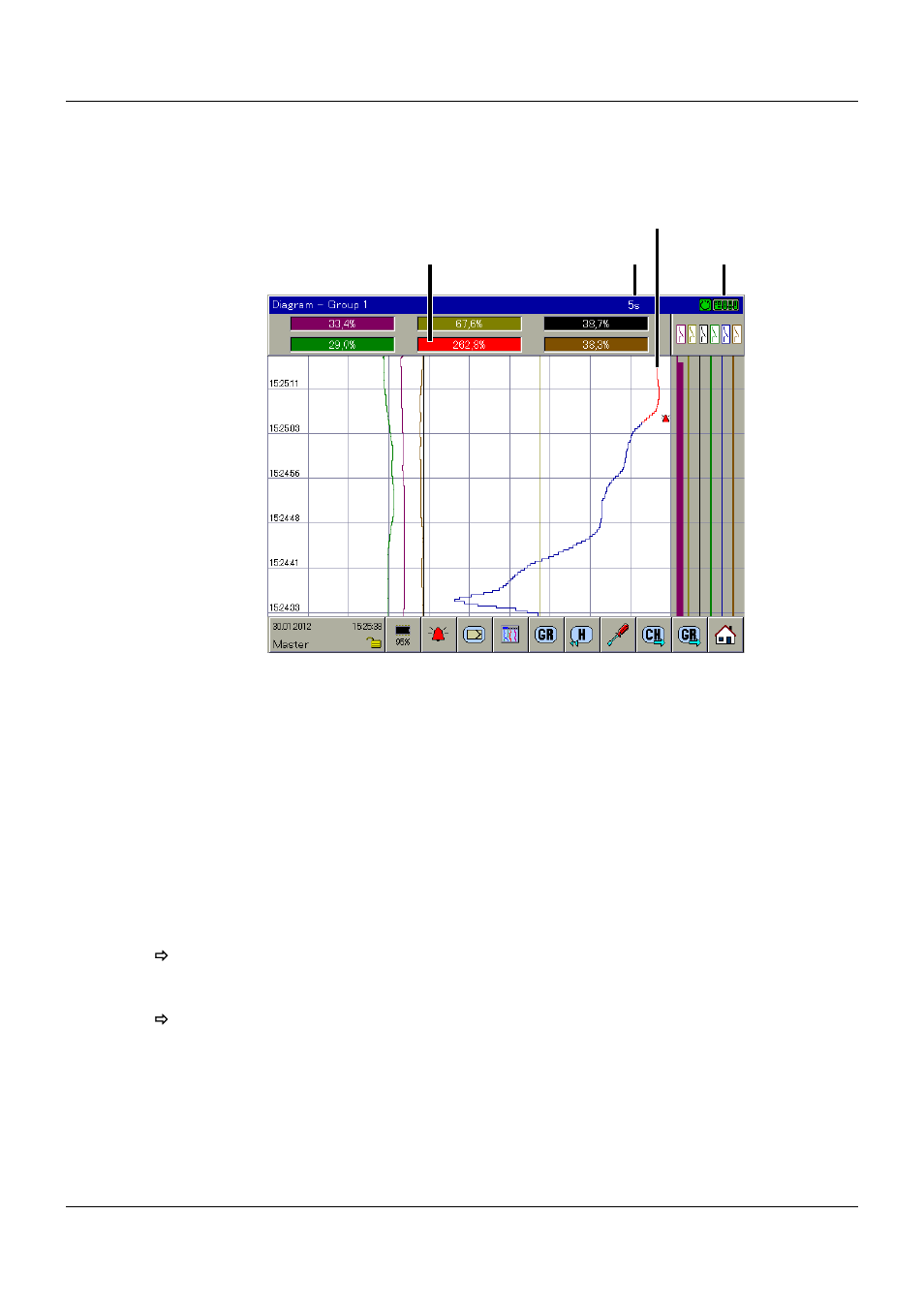 2 diagram, Diagram, 7 visualization | JUMO 705060 mTRON T - Multifunction Panel 840 Operating Manual User Manual | Page 54 / 272