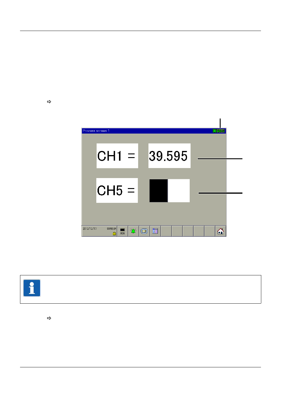 5 process screen, Process screen, 7 visualization | JUMO 705060 mTRON T - Multifunction Panel 840 Operating Manual User Manual | Page 62 / 272