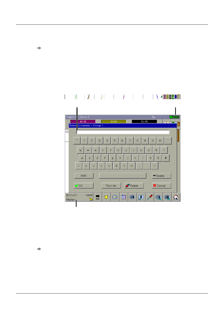 12 enter comments, Enter comments, 7 visualization | JUMO 705060 mTRON T - Multifunction Panel 840 Operating Manual User Manual | Page 80 / 272