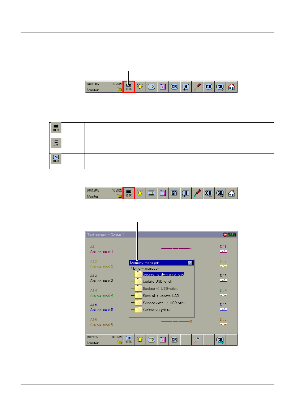 10 memory manager, Memory manager | JUMO 705060 mTRON T - Multifunction Panel 840 Operating Manual User Manual | Page 95 / 272
