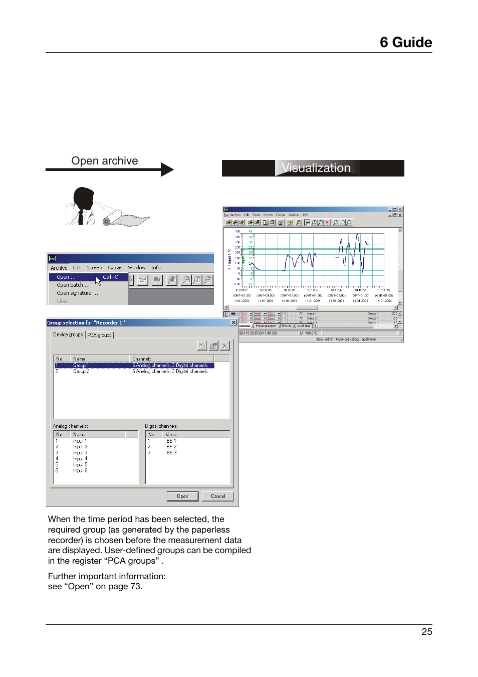6 guide | JUMO PCA3000 PC Evaluation Software User Manual | Page 25 / 94