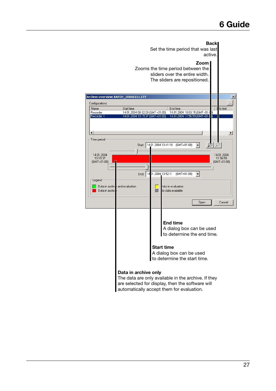 6 guide | JUMO PCA3000 PC Evaluation Software User Manual | Page 27 / 94