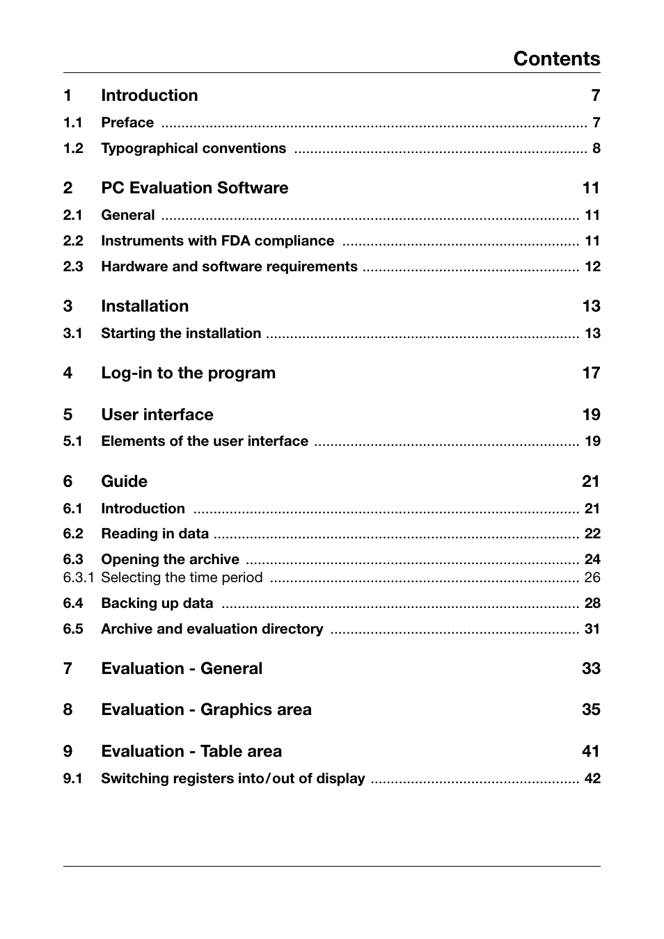 JUMO PCA3000 PC Evaluation Software User Manual | Page 3 / 94