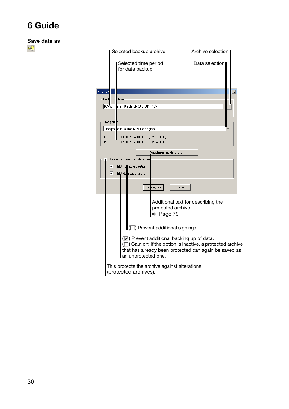 6 guide | JUMO PCA3000 PC Evaluation Software User Manual | Page 30 / 94