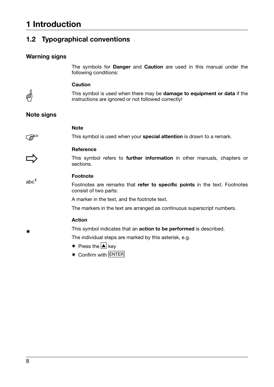 2 typographical conventions, Typographical conventions, 1 introduction | JUMO PCA3000 PC Evaluation Software User Manual | Page 8 / 94