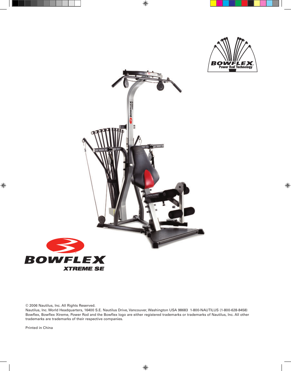 Bowflex XtremeSE User Manual | Page 24 / 24