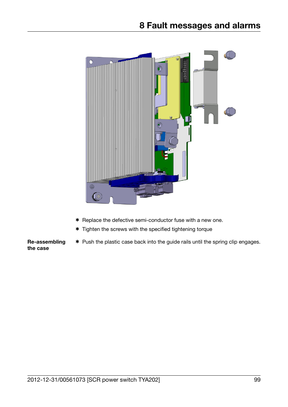 8 fault messages and alarms | JUMO 709062 TYA 202 - Three-Phase Power Controller Operating Manual User Manual | Page 101 / 112