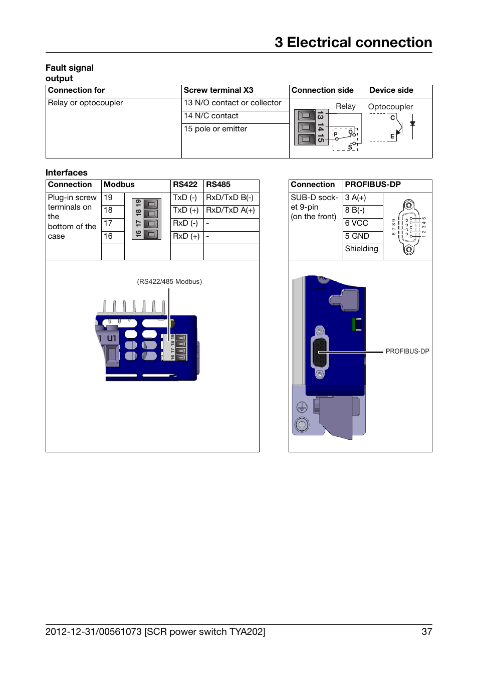 3 electrical connection | JUMO 709062 TYA 202 - Three-Phase Power Controller Operating Manual User Manual | Page 39 / 112
