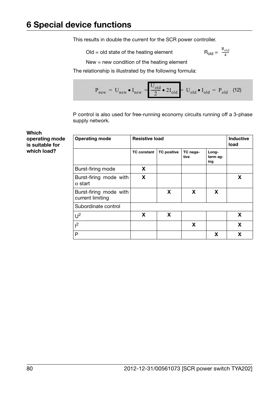 6 special device functions | JUMO 709062 TYA 202 - Three-Phase Power Controller Operating Manual User Manual | Page 82 / 112