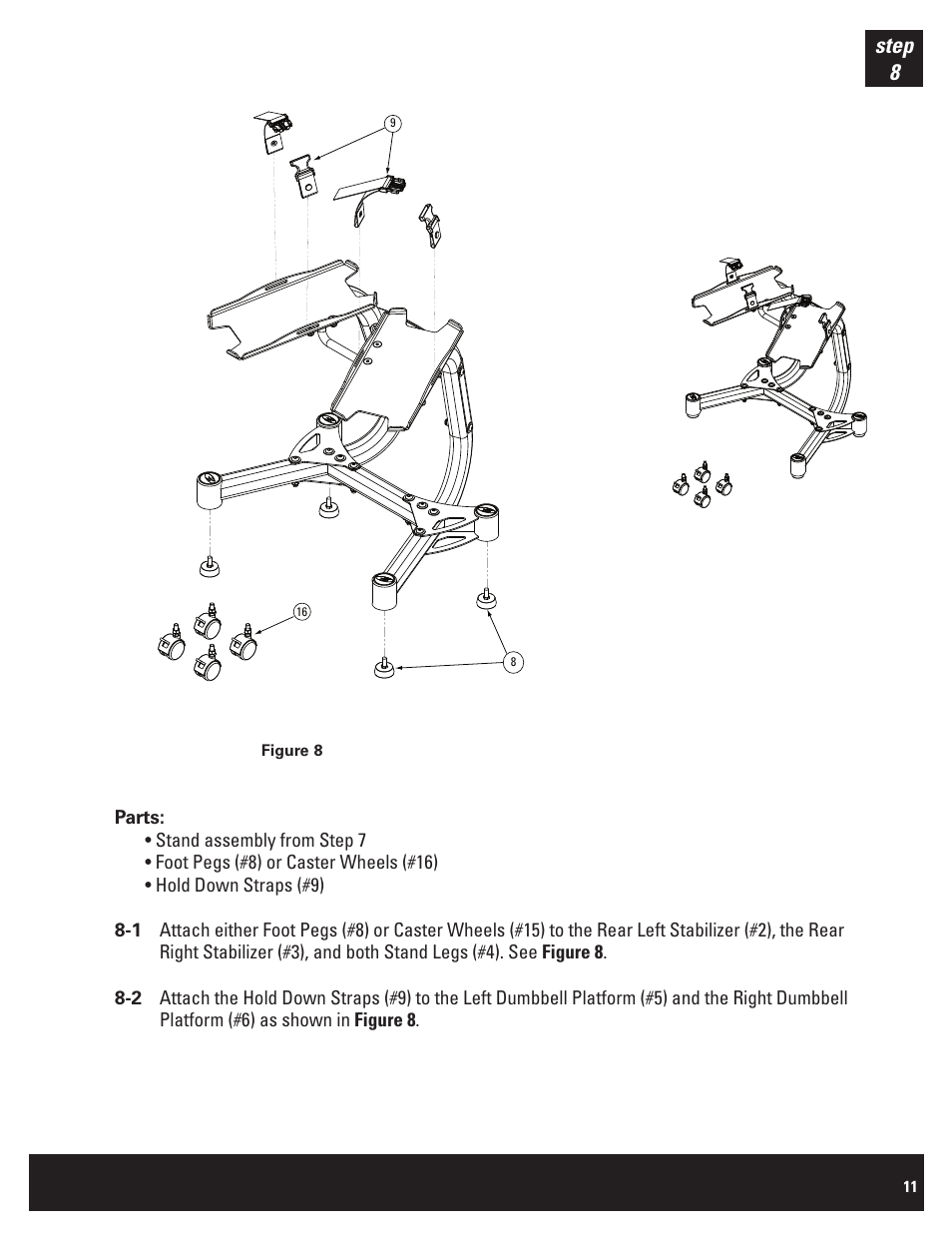 Step 8 | Bowflex SelectTect BDS1642 User Manual | Page 11 / 12