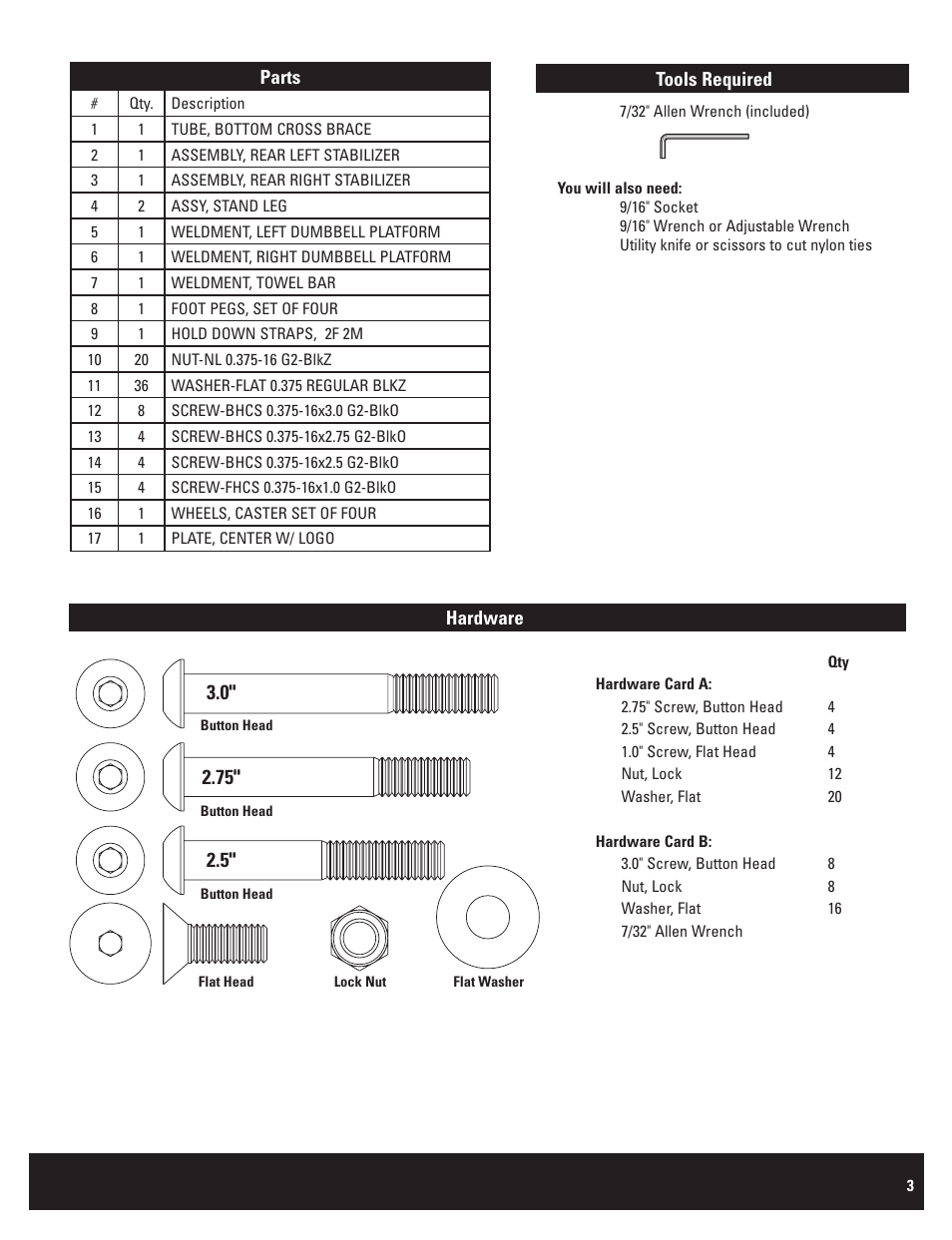 Bowflex SelectTect BDS1642 User Manual | Page 3 / 12