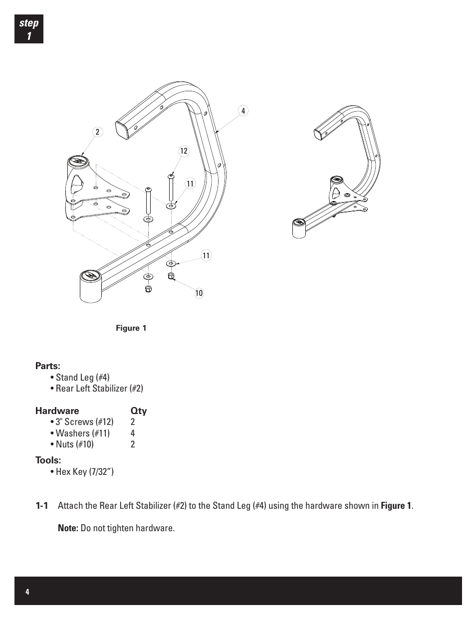 Step 1 | Bowflex SelectTect BDS1642 User Manual | Page 4 / 12