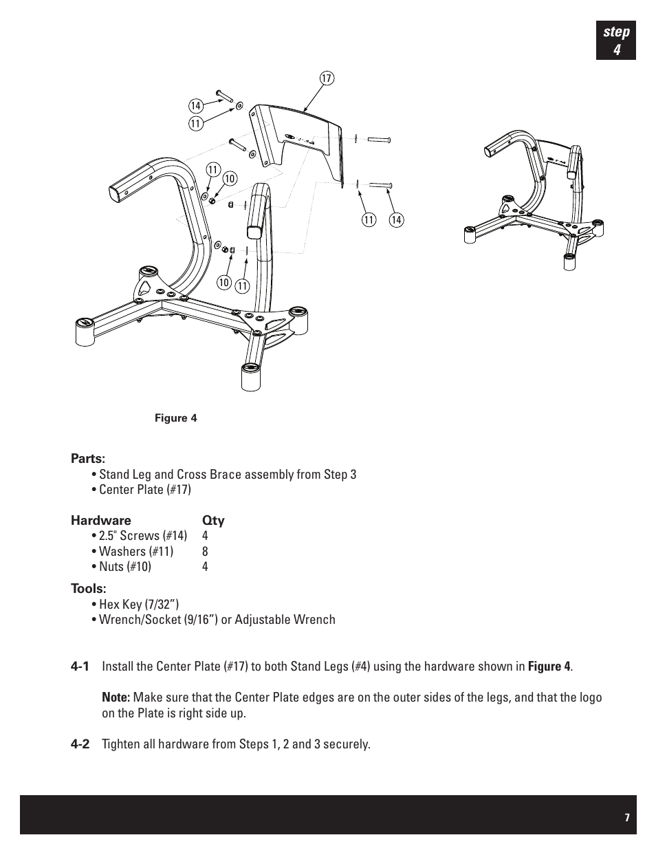 Step 4 | Bowflex SelectTect BDS1642 User Manual | Page 7 / 12