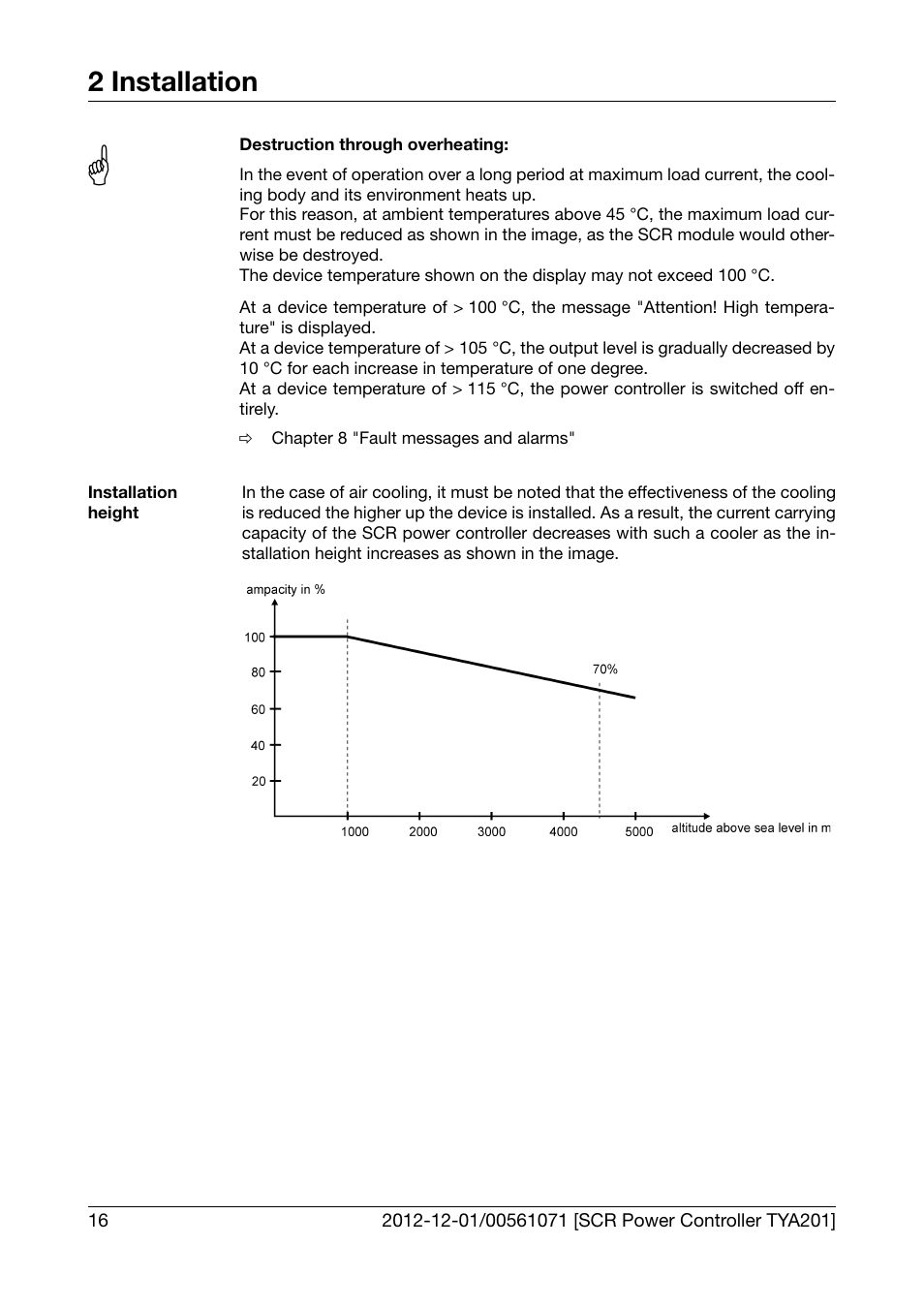 2 installation | JUMO 709061 TYA 201 - Single-Phase Power Controller Operating Manual User Manual | Page 18 / 112