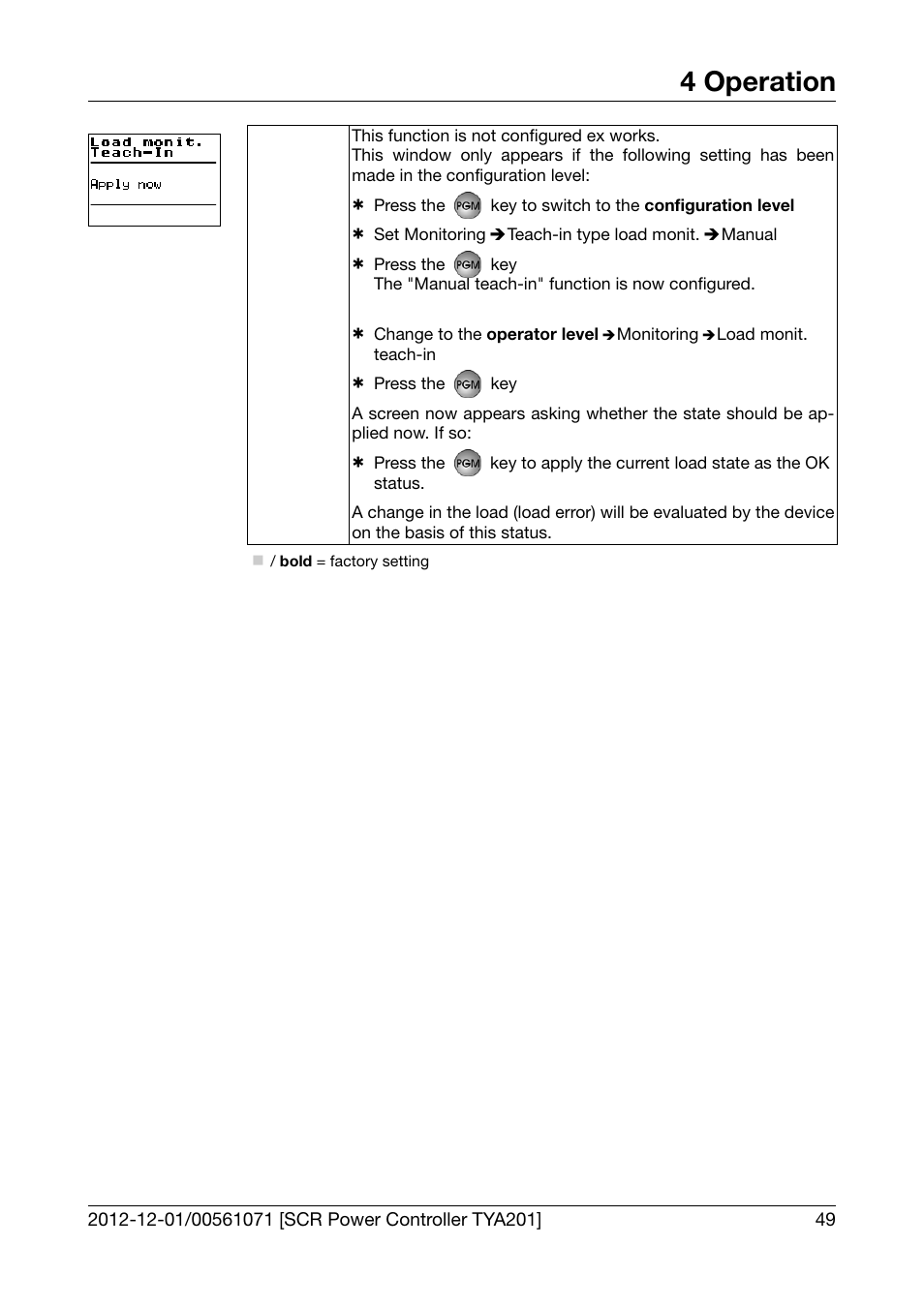 4 operation | JUMO 709061 TYA 201 - Single-Phase Power Controller Operating Manual User Manual | Page 51 / 112