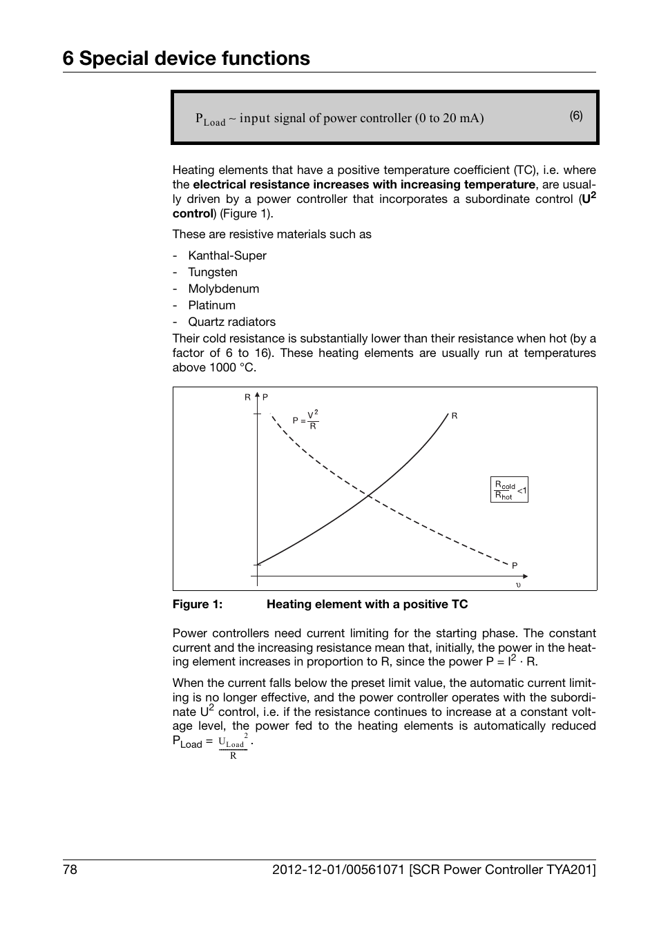 6 special device functions | JUMO 709061 TYA 201 - Single-Phase Power Controller Operating Manual User Manual | Page 80 / 112