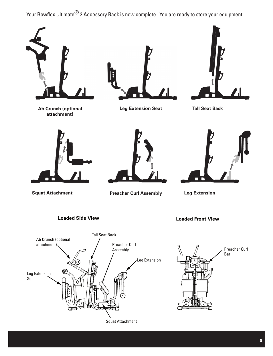 Bowflex Ultimate 2 User Manual | Page 9 / 12
