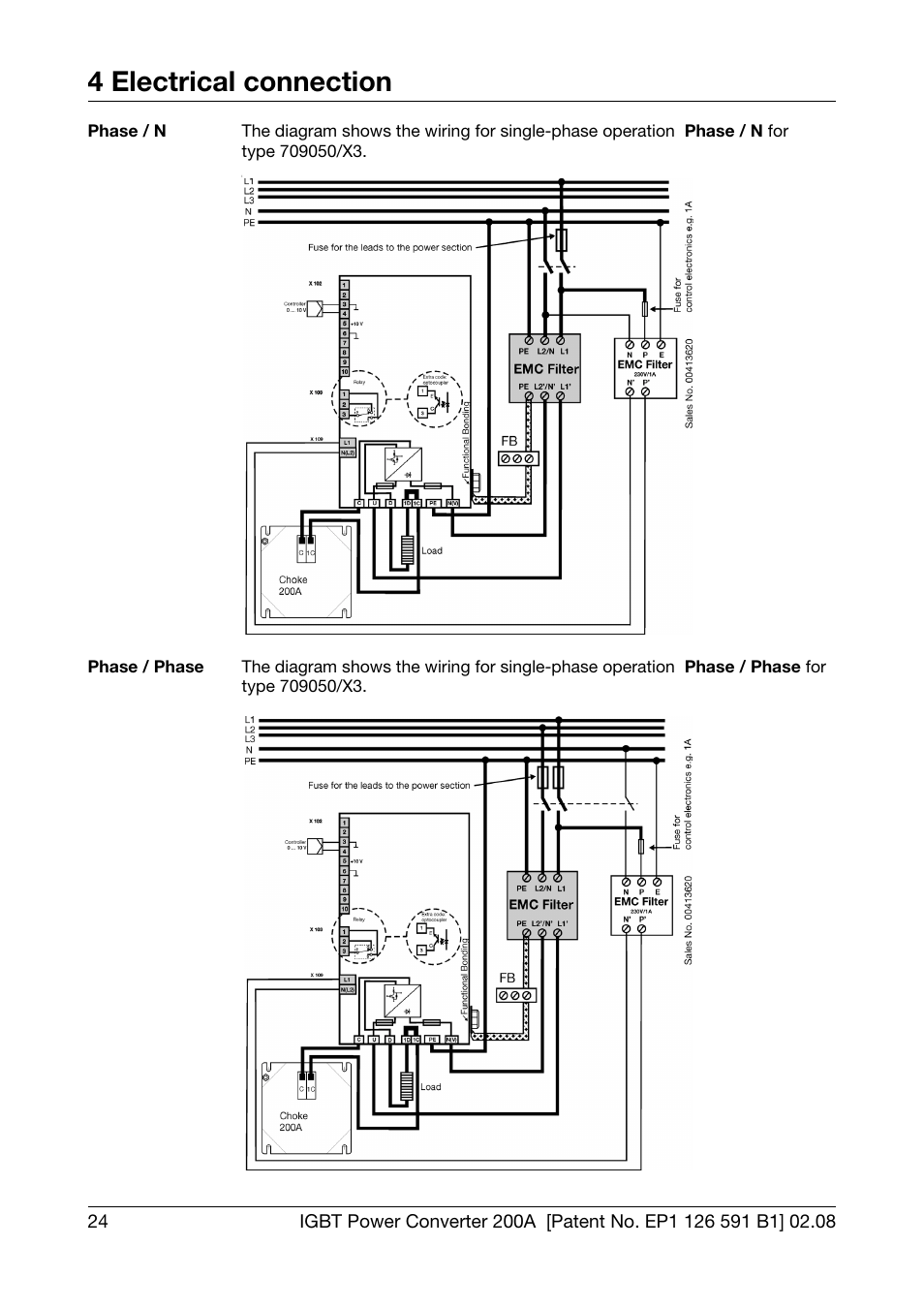 4 electrical connection | JUMO 709050 IPC IGBT Power Converter IPC 200A Operating Manual User Manual | Page 24 / 52