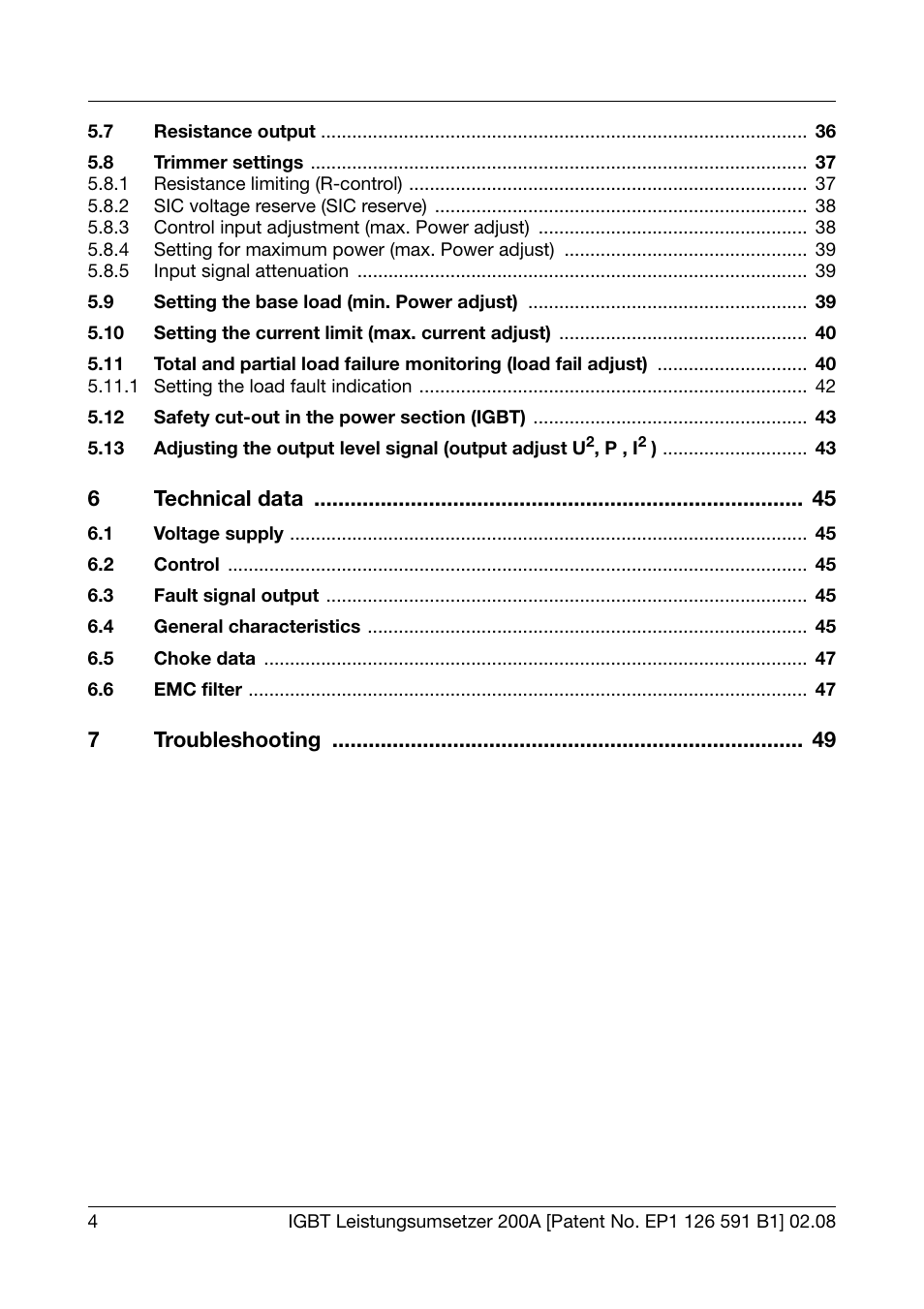 JUMO 709050 IPC IGBT Power Converter IPC 200A Operating Manual User Manual | Page 4 / 52