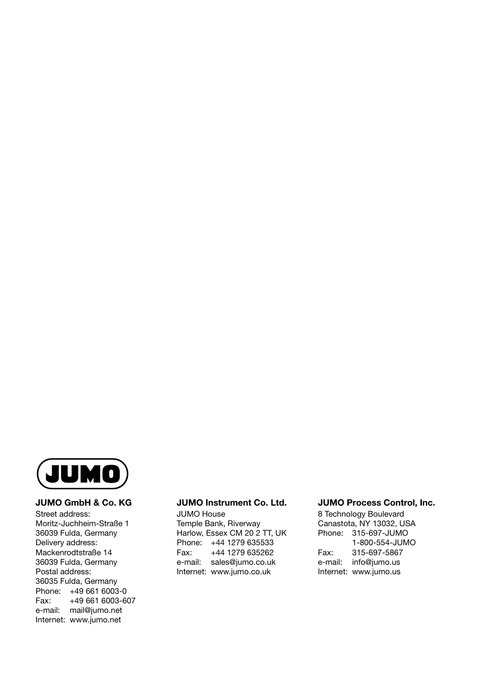 JUMO 709050 IPC IGBT Power Converter IPC 200A Operating Manual User Manual | Page 52 / 52