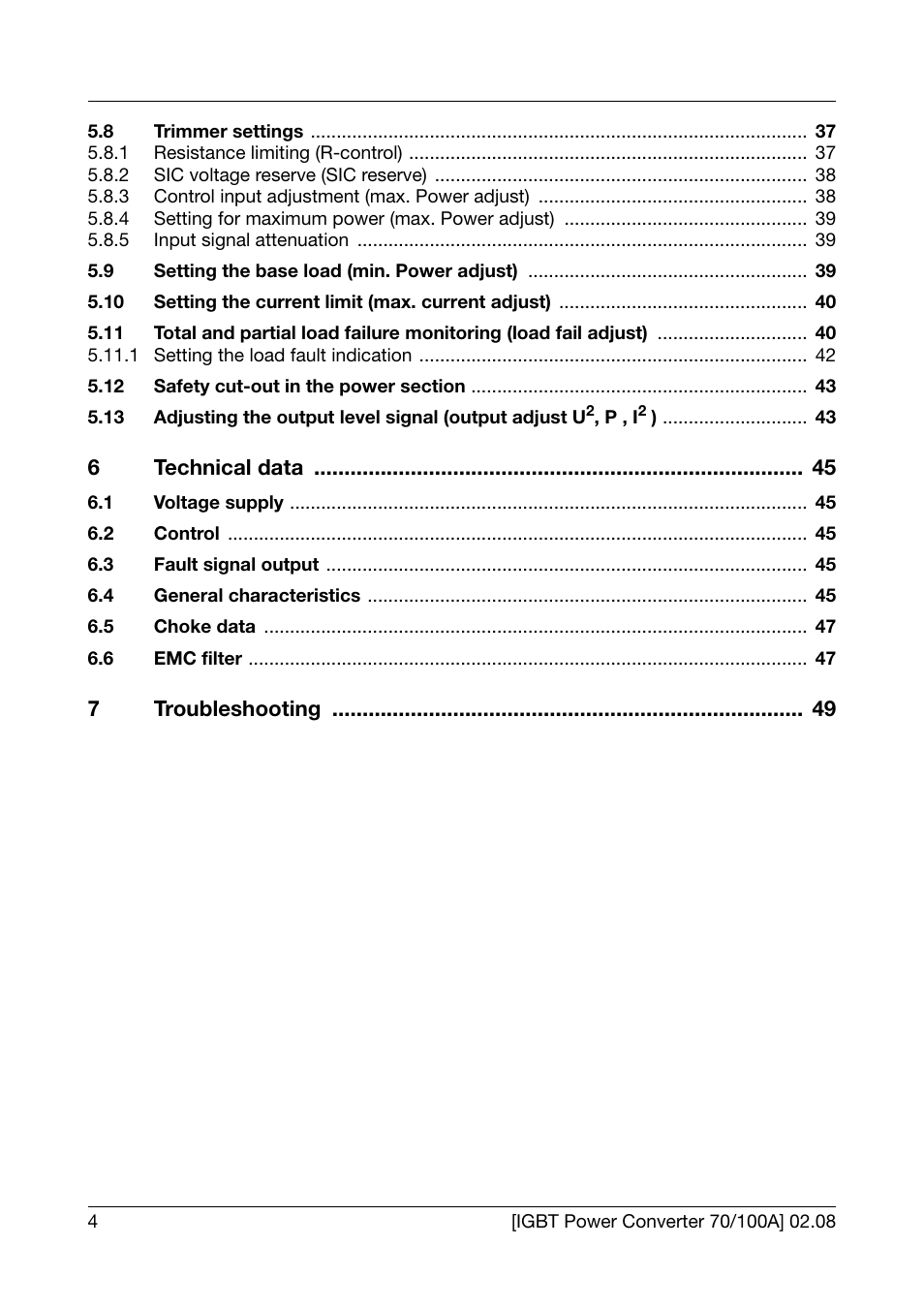 JUMO 709050 IPC IGBT Power Converter IPC 70/100A Operating Manual User Manual | Page 4 / 52