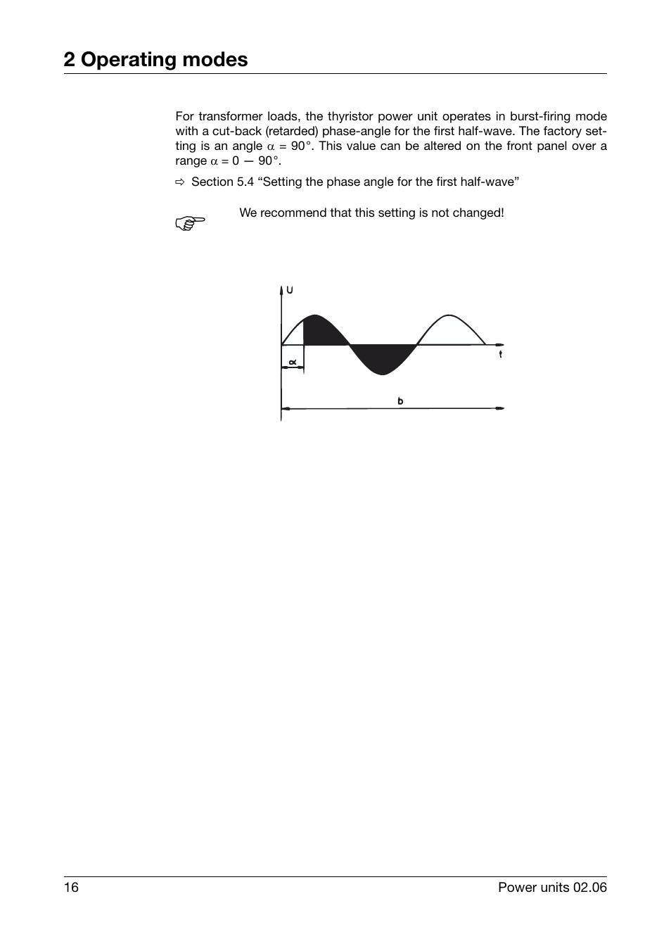 2 operating modes | JUMO 709040 TYA-110 thyristor power unit Operating Manual User Manual | Page 16 / 56
