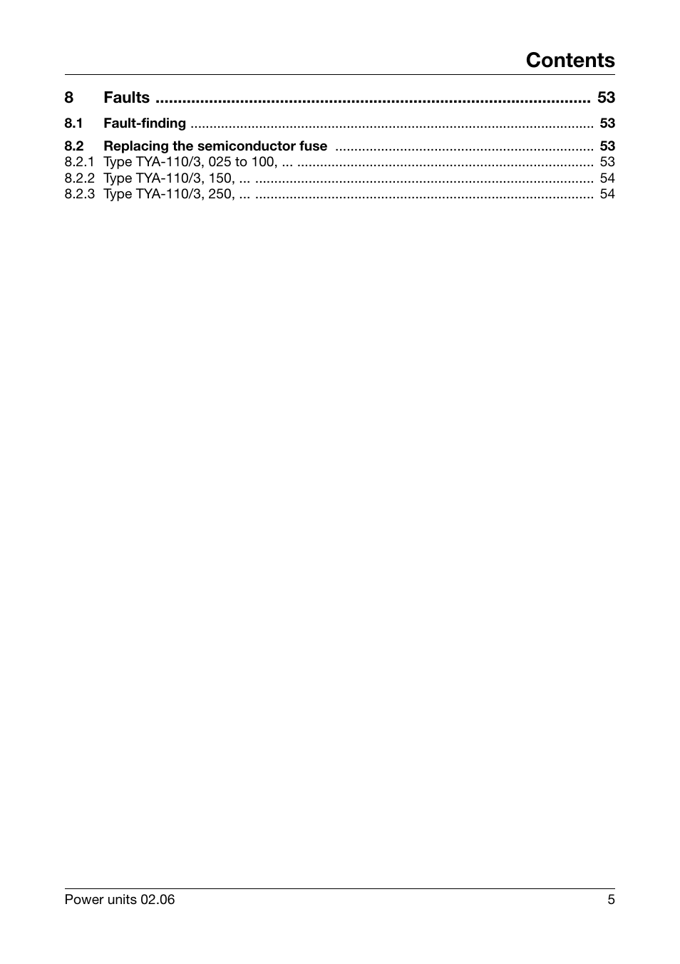 JUMO 709040 TYA-110 thyristor power unit Operating Manual User Manual | Page 5 / 56