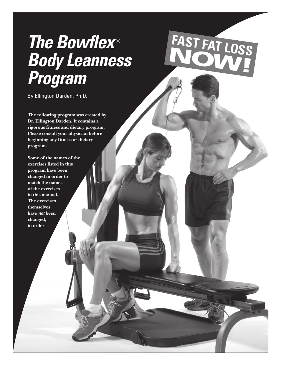 The bowflex, Body leanness program, Fast fat loss | Bowflex Blaze Home Gym User Manual | Page 57 / 80