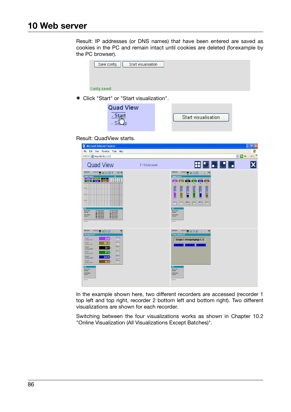 10 web server | JUMO 706585 LOGOSCREEN fd Operating Instructions User Manual | Page 86 / 108