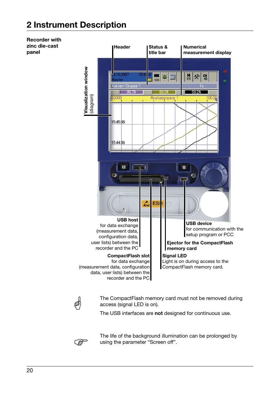 2 instrument description | JUMO 706585 LOGOSCREEN fd Operating Manual User Manual | Page 20 / 228