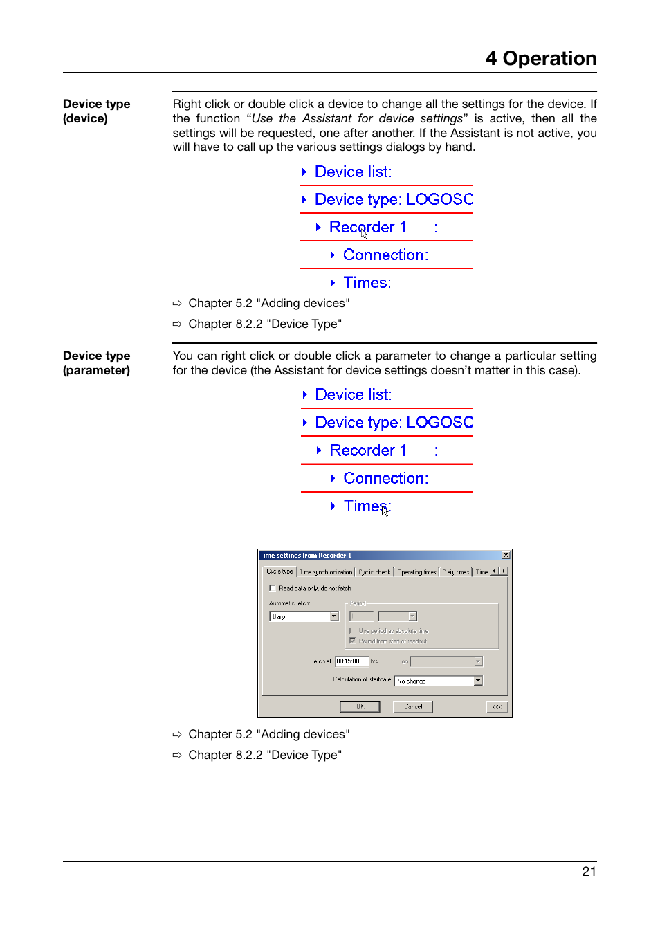 4 operation | JUMO PCA Communications Software PCC (B 70.9702.0) User Manual | Page 21 / 98