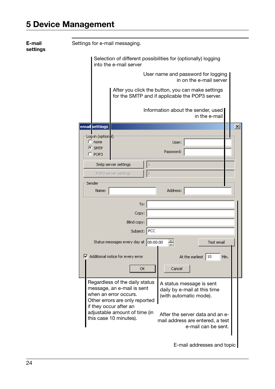 5 device management | JUMO PCA Communications Software PCC (B 70.9702.0) User Manual | Page 24 / 98