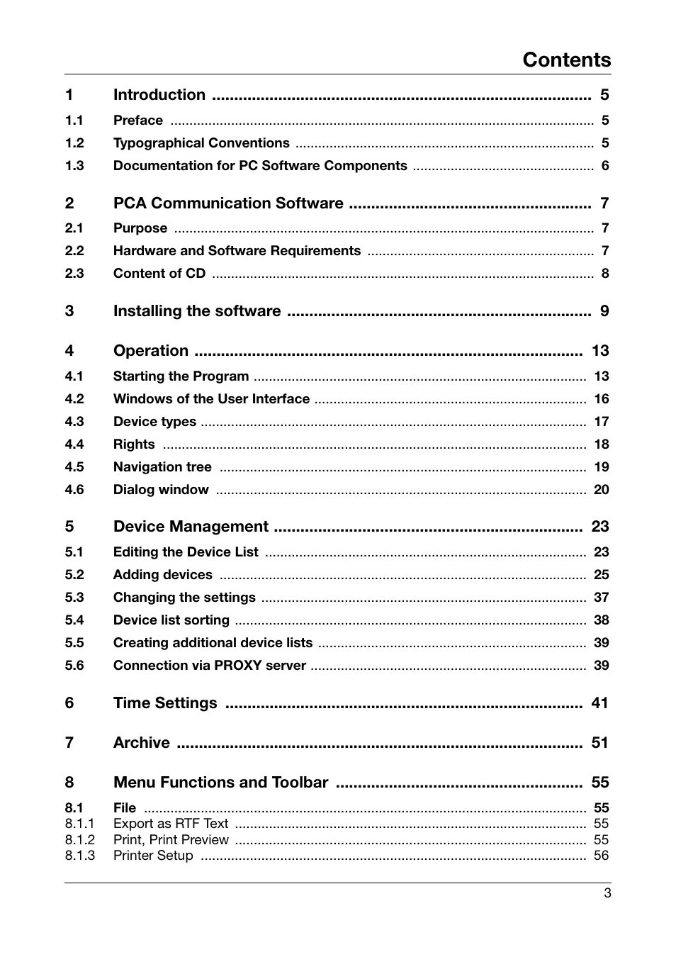 JUMO PCA Communications Software PCC (B 70.9702.0) User Manual | Page 3 / 98
