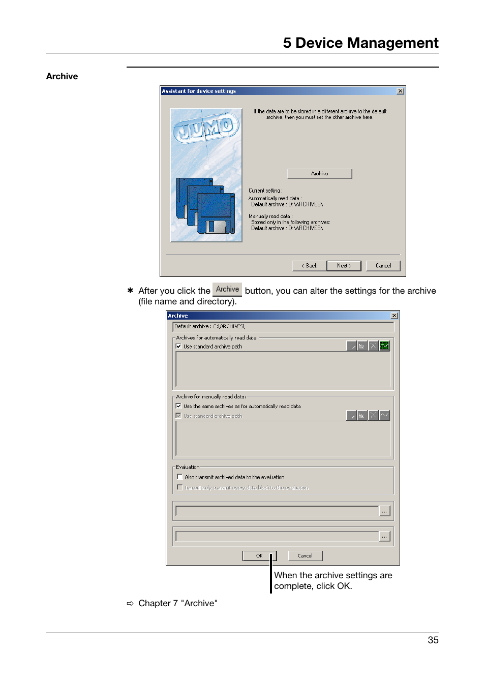 5 device management | JUMO PCA Communications Software PCC (B 70.9702.0) User Manual | Page 35 / 98