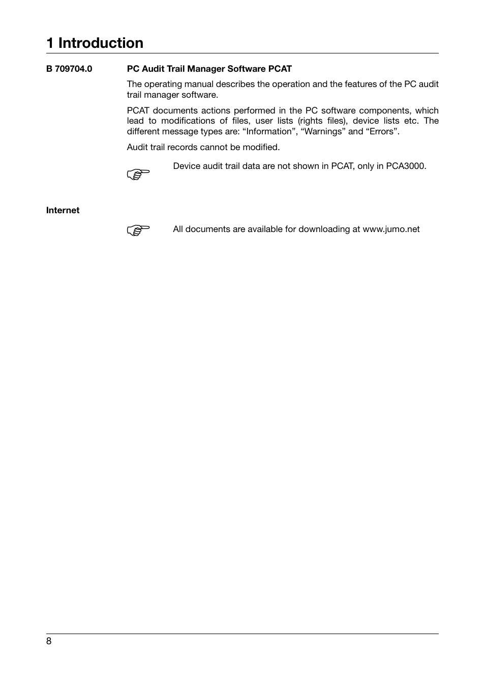 JUMO 706585 LOGOSCREEN fd Recorder with diecast zinc front Installation Instructions User Manual | Page 8 / 40