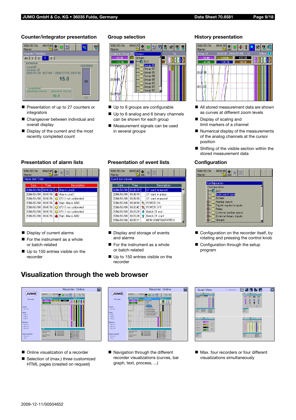 Visualization through the web browser | JUMO 706581 LOGOSCREEN nt Data Sheet User Manual | Page 9 / 18