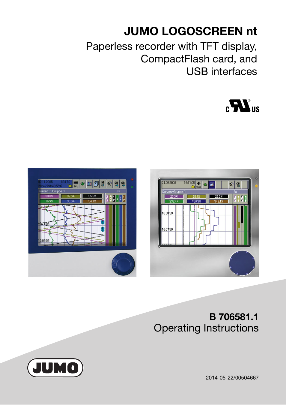 JUMO 706581 LOGOSCREEN nt Operating Instructions User Manual | 108 pages