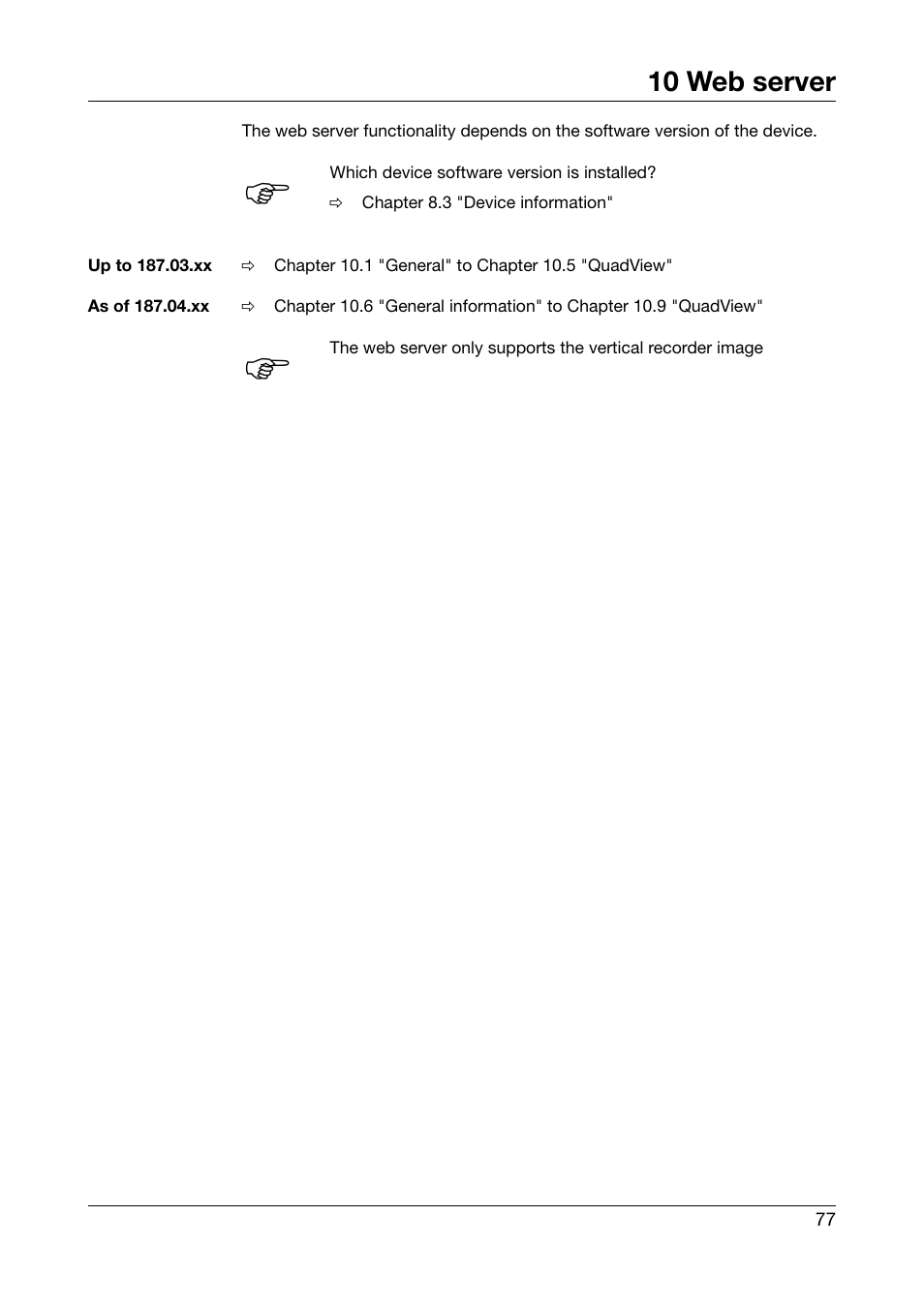 10 web server, Web server | JUMO 706581 LOGOSCREEN nt Operating Instructions User Manual | Page 77 / 108