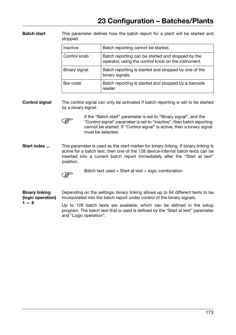 23 configuration – batches/plants | JUMO 706581 LOGOSCREEN nt Operating Manual User Manual | Page 173 / 224