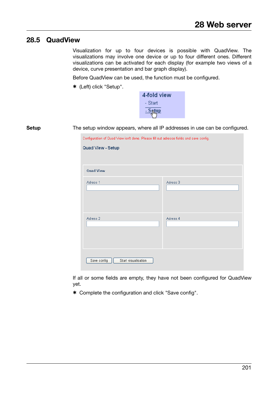 5 quadview, Quadview, 5 "quadview | Chapter 28.5, 28 web server | JUMO 706581 LOGOSCREEN nt Operating Manual User Manual | Page 201 / 224