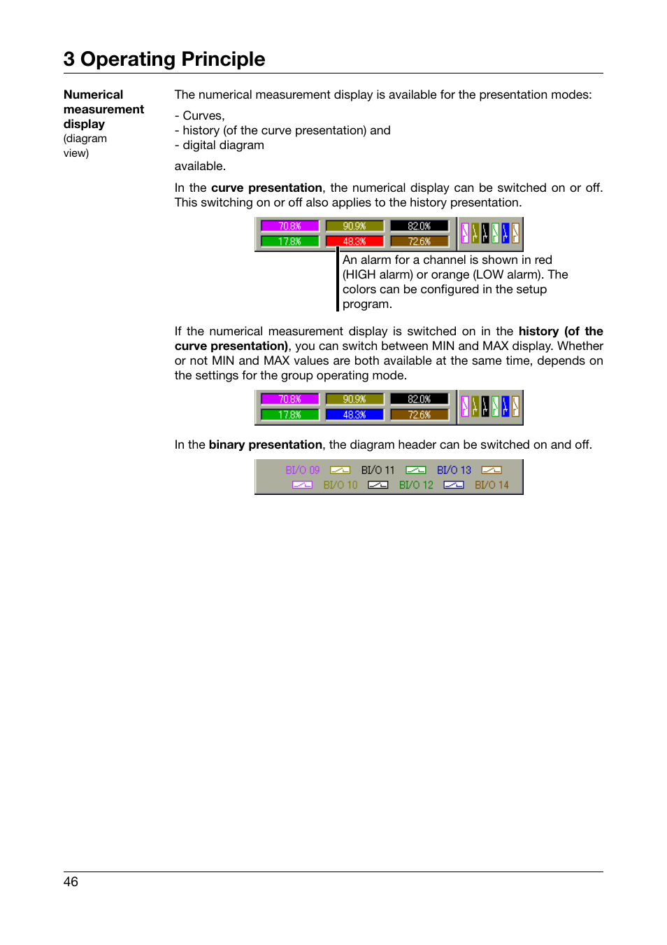 See "numerical measurement display, 3 operating principle | JUMO 706581 LOGOSCREEN nt Operating Manual User Manual | Page 46 / 224