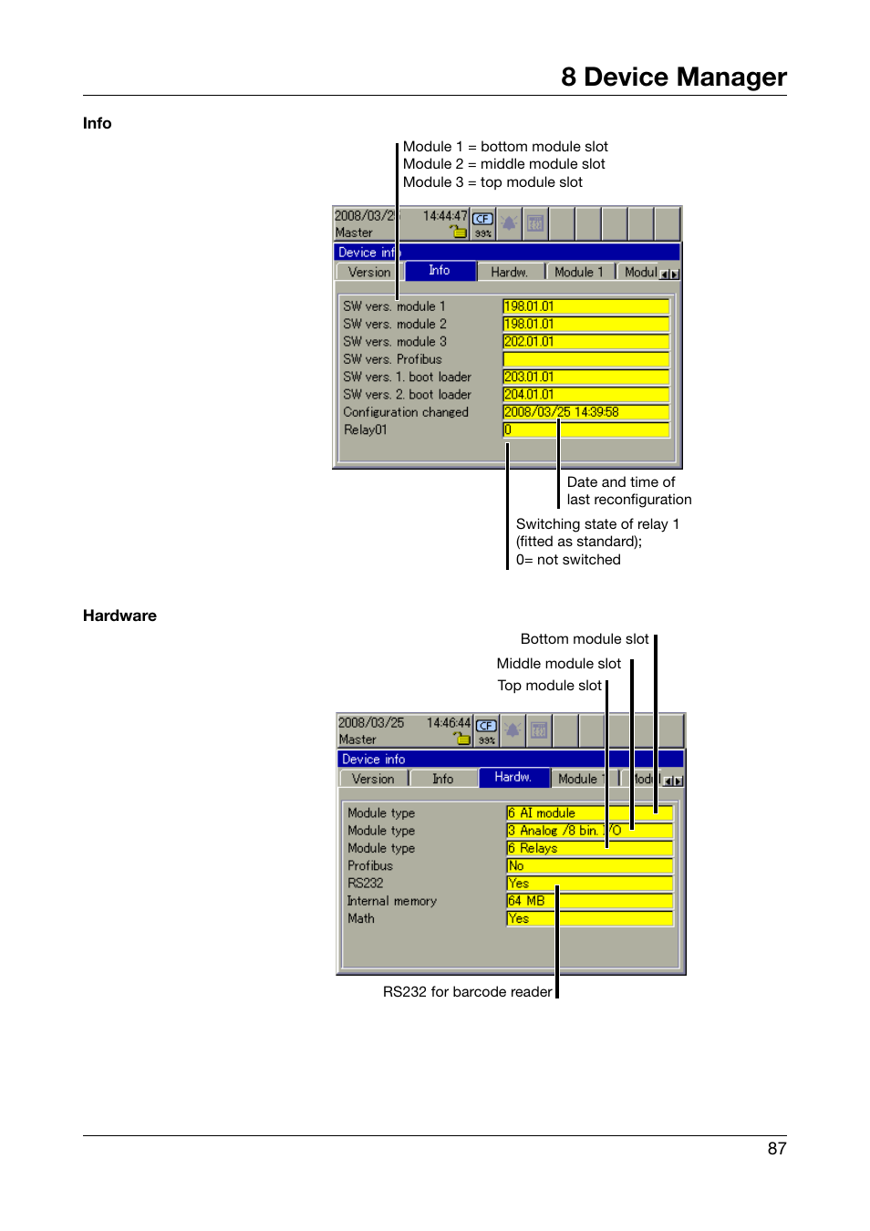 8 device manager | JUMO 706581 LOGOSCREEN nt Operating Manual User Manual | Page 87 / 224