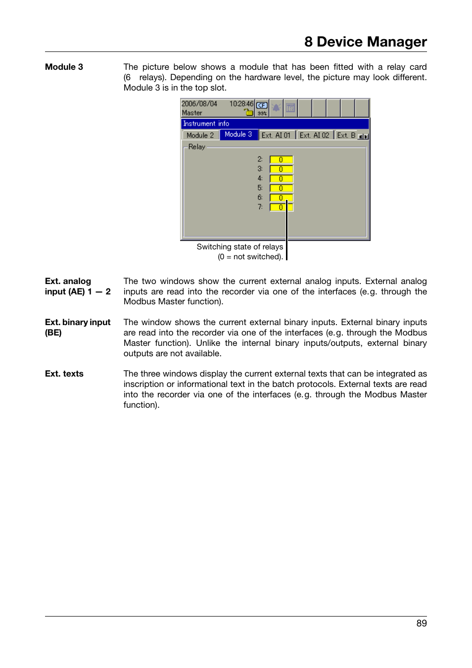 8 device manager | JUMO 706581 LOGOSCREEN nt Operating Manual User Manual | Page 89 / 224
