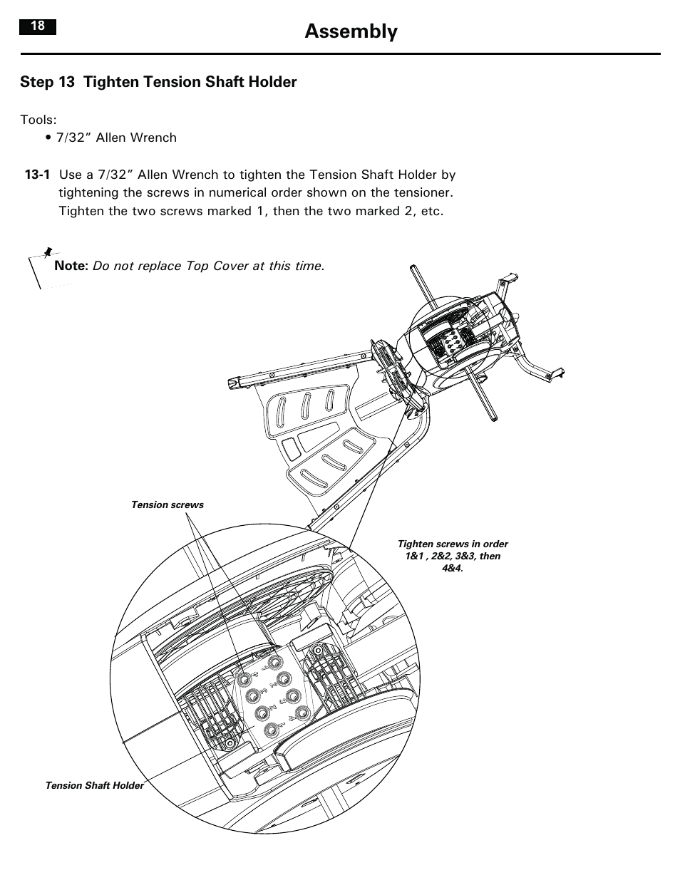 Assembly | Bowflex RevolutionXP User Manual | Page 18 / 32