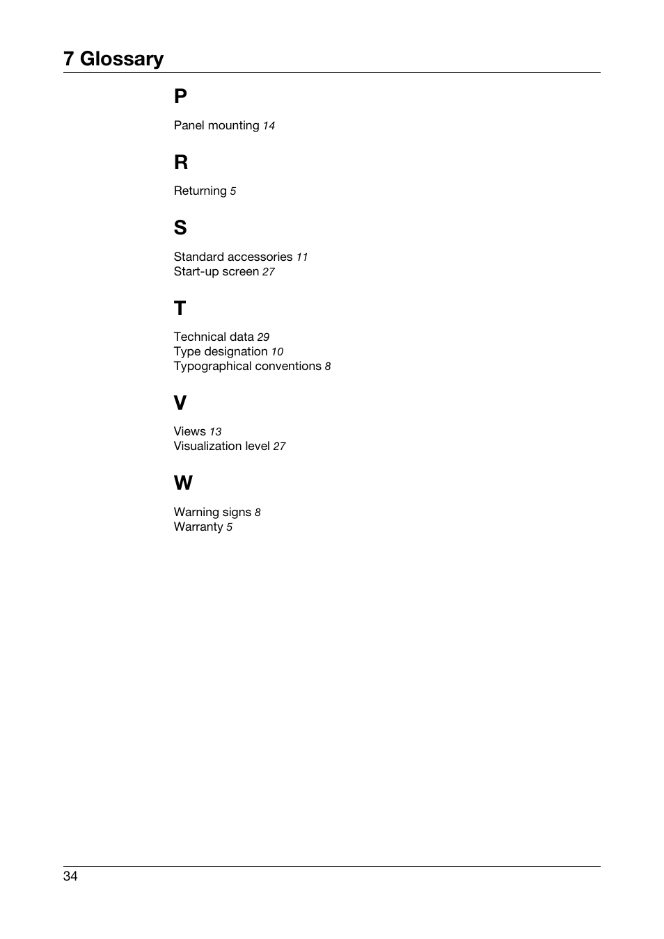 7 glossary | JUMO 706581 LOGOSCREEN nt Paperless Recorder with TFT display, CompactFlash Installation Instructions User Manual | Page 34 / 36