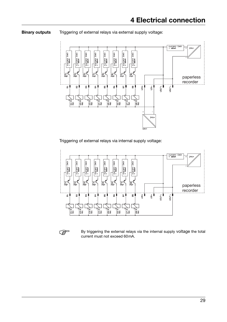 4 electrical connection | JUMO 706581 LOGOSCREEN nt stainless steel front Installation Instructions User Manual | Page 29 / 48